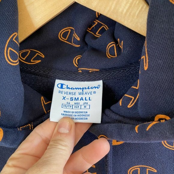 Champion LIFE Reverse Weave Hoodie Sweatshirt Mens Tossed C Heavy Cotton - Picture 4 of 6